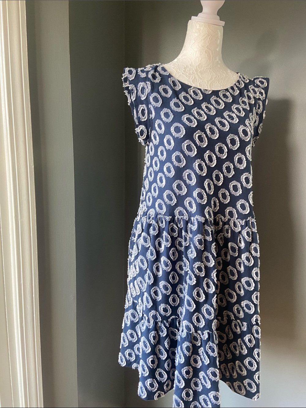 Maeve Anthropologie Lisanne Blue & White 
Tunic Dress Size X Small